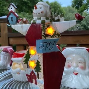 Primitive Snowman LED